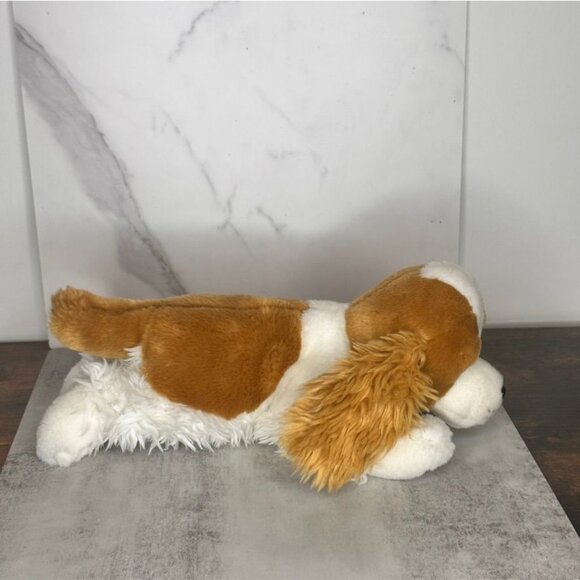 Animal Alley Brown & White Floppy-Eared Plush Dog Toy 15" By Toys R Us Soft Fuzz - Picture 16 of 16